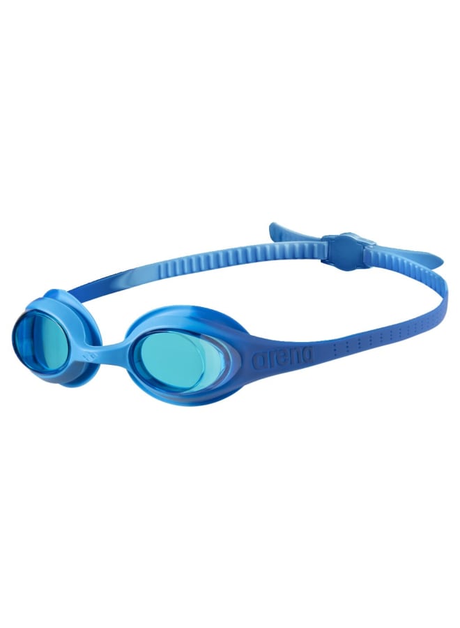 arena Spider Kids Lightblue-Blue-Blue Goggles, Training, Pool, Equipment, Uni Kids - Kids Training Swim Goggles with Soft Silicone Seals - Image 2